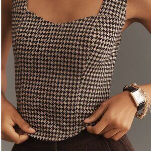 Dolan Left Coast Sweetheart Cropped Corset Tank